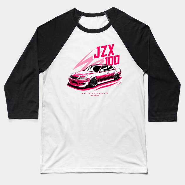 Chaser jzx100 jdm car Baseball T-Shirt by ASAKDESIGNS